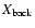 $X_{\rm back}$
