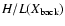 $H/L(X_{\rm back})$