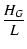 $\displaystyle %
\frac{H_{G}}{L}$