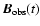 $\vec{B}_{\rm obs}(t)$