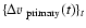 $\{\Delta v_{\rm ~primary}(t)\}_t$