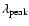 $\lambda _{\rm {peak}}$