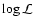 $\log \mathcal{L}$