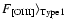 $F_{\rm [OIII]}\rangle_{\rm Type
1}$