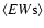 $\langle EW{\rm s}\rangle$