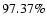 $97.37\%$