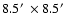 $8.5 \hbox {$^\prime $ }\times 8.5\hbox {$^\prime $ }$