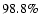 $98.8\%$