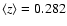 $\left<z\right>=0.282$