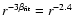 $r^{-3
\beta_{\rm fit}}=r^{-2.4}$