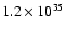 $1.2\times10^{35}$