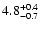$\rm 4.8^{+0.4}_{-0.7}$