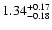 $\rm 1.34^{+0.17}_{-0.18}$