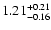 $\rm 1.21^{+0.21}_{-0.16}$