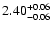 $\rm 2.40^{+0.06}_{-0.06}$