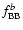 $f_{\rm BB}^{b}$