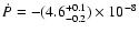 ${\dot P} =
-(4.6^{+0.1}_{-0.2})\times10^{-8}$