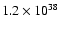 $1.2\times10^{38}$