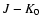 $J-K_{\rm0}$
