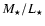 $M_\star/L_\star$