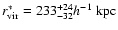$r_{\rm vir}^*=233^{+24}_{-32}h^{-1}~{\rm kpc}$