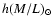 $h(M/L)_{\odot}$