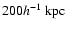$200 h^{-1}~{\rm kpc}$