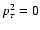 $p^{2}_{\tau}=0$