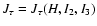 $J_{\tau}=J_{\tau}(H,I_2,I_3)$