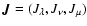 $\bm {J}=(J_{\lambda}, J_{\nu}, J_{\mu})$