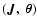$(\bm {J},~\bm{\theta})$