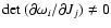 ${\rm det}~(\partial\omega_i/\partial J_j)\ne 0$