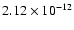 $2.12 \times 10^{-12}$