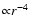 ${\propto } r^{-4}$