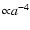 ${\propto } a^{-4}$