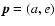 ${\vec p}=(a,e)$
