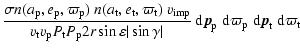 $\displaystyle \frac{\sigma n(a_{\rm p},e_{\rm p},\varpi_{\rm p}) \: n(a_{\rm t}...
...p}\; \ensuremath{{\rm d}} {\vec p}_{\rm t}\; \ensuremath{{\rm d}}\varpi_{\rm t}$