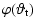 $\displaystyle \varphi(\vartheta_{\rm t})$