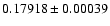 $0.17918\pm0.00039$