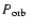 $\mbox{$P_{\rm orb}$ }$