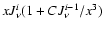 $xJ_{\nu}^i(1+CJ_{\nu}^{i-1}/x^3)$