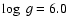$\log~g = 6.0$