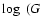 $\log~(G$