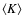 $\langle K\rangle$