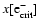 $x[\rm e_{\rm crit}^{-}]$