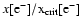 $x[\rm e_{}^{-}]/x_{\rm crit}[ e_{}^{-}]$