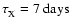 $\tau _{\rm X}^{} = 7 \ \rm days$