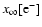 $x_{\infty }[\rm e_{}^{-}]$