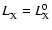 $L_{\rm X}^{} = L_{\rm X}^{0}$