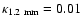 $\kappa_{\rm 1.2~mm} = 0.01$